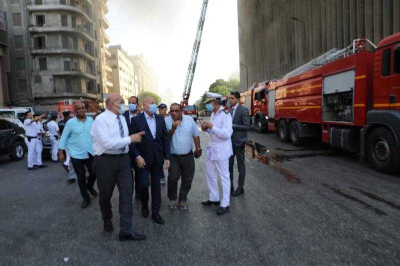 الحكومة: غرفة أزمات لمتابعة حريق سنترال رمسيس